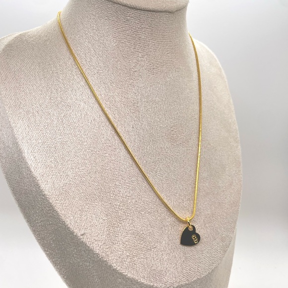Dior 💛 Gold Heart Pendant Necklace